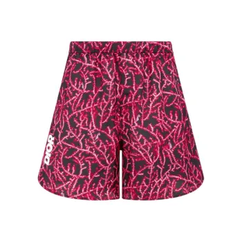 DIOR Italic Shorts Casual Shorts Men's Red