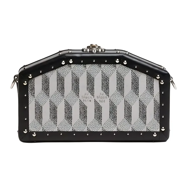 AU DEPART Canvas With Leather Clutch Nano Women's White-2