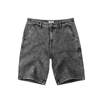 FAIRWHALE Denim Shorts Unisex Medium Gray