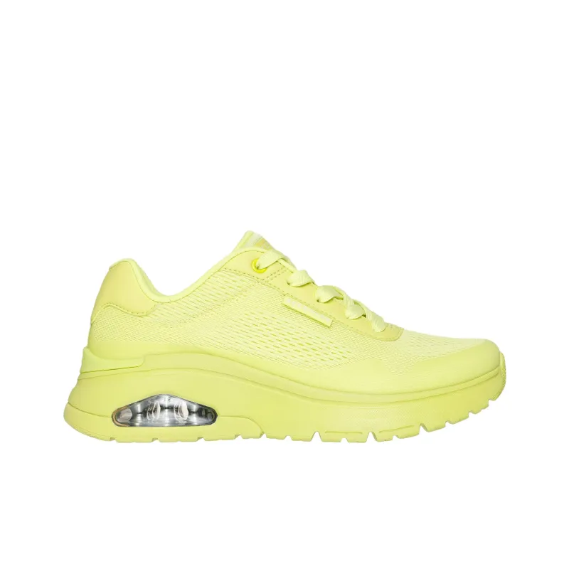 Skechers Uno Flex Spring On Air Anti Slip Wear Resistant Low Top Casual Shoes Women's Yellow-1