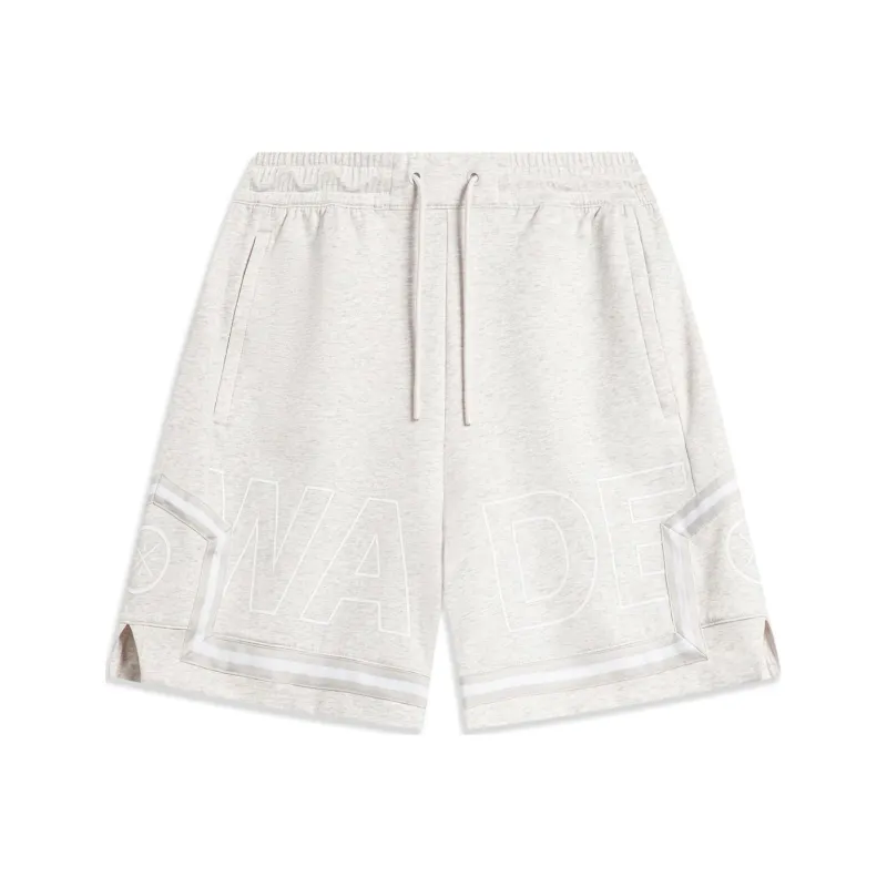 LiNing Wade Collection Casual Shorts Men's Heather Gray Tile Gray-0