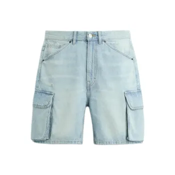 ZARA Denim Shorts Men Blue