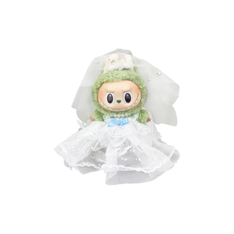 [Modified Doll] POP MART Labubu THE MONSTERS Heartbeat Macaron Collection Dream Wedding, Cute Hang Tag Box 17cm-10