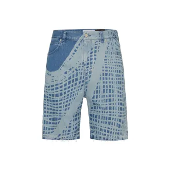 LOEWE SS24 Denim Shorts Men's Light Blue
