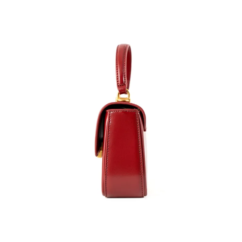 Vigno Synthetic Leather Handbag, One Shoulder, Crossbody Bag Regular Women's Red-58