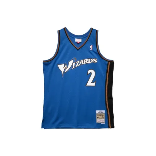 Mitchell Ness Basketball Jerseys Men Blue