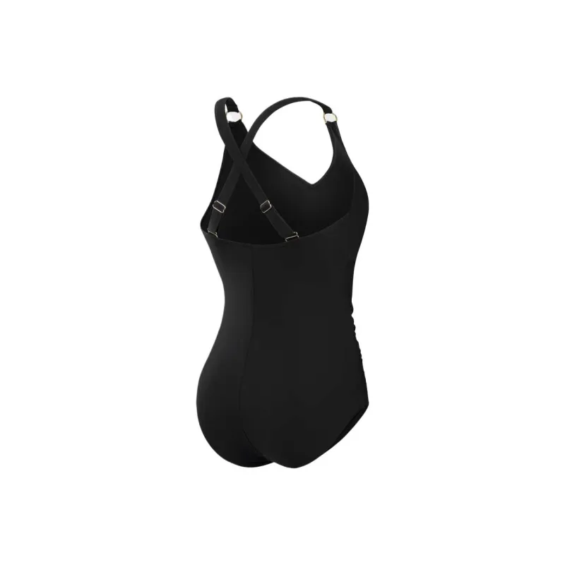 Speedo Shaping V Neck One Piece Green One piece Swimsuit Women's-6