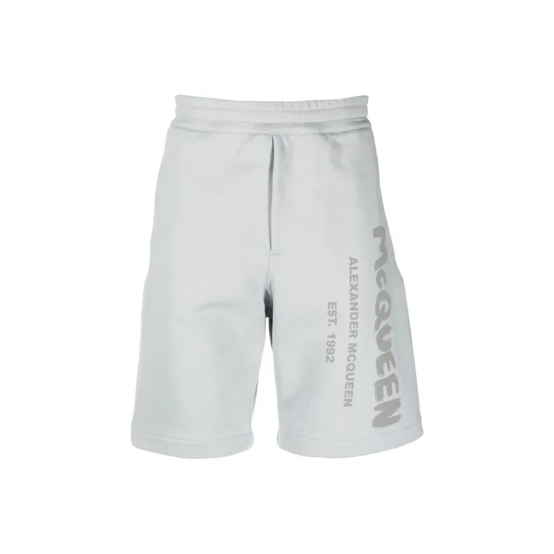 Alexander McQueen Logo Printed Shorts-0