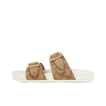 COACH Allanah Slide Slippers Women's Khaki