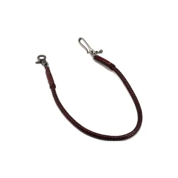 CHRROTA Top Grain Cow Leather Pants Chains Unisex
