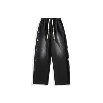 LIGHTNING MONSTER Casual Pants Unisex Black