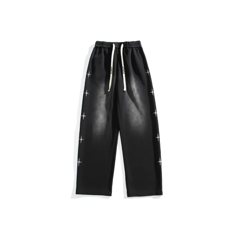LIGHTNING MONSTER Casual Pants Unisex Black-0