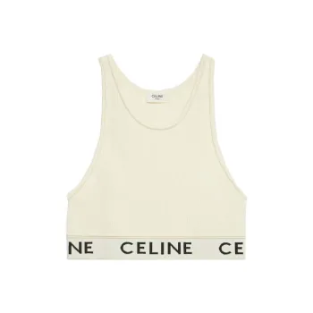 CELINE Tank Tops Women's Ecru