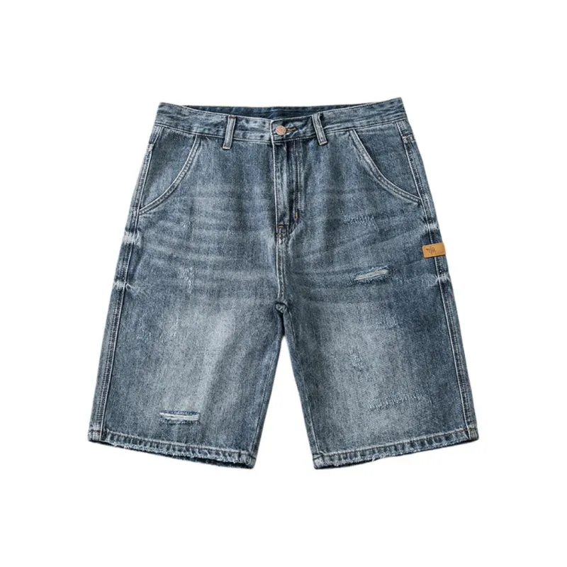 WOOD SOON Denim Shorts Men's Denim Blue-0