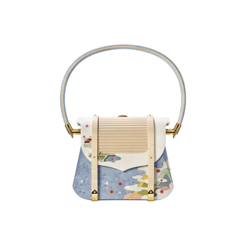 DUANMULIANGJIN Teak Princess Handbag Women's Haze Blue