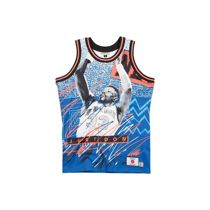 Mitchell & Ness x Just Don Basketball Jerseys Men's Blue-0