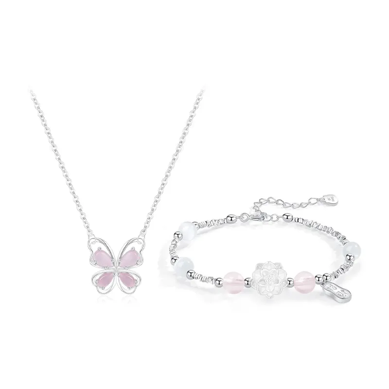 GIFU Glass Cat Eye Necklaces Women's-0