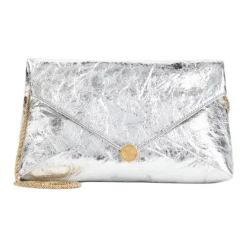 DRIES VAN NOTEN Leather Handbag Women's Gray