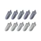 10 Pack (Denim Blue 5+Light Gray 5)