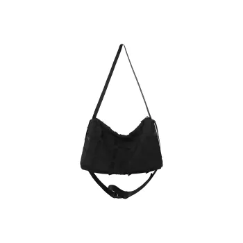 TAKI Canvas Shoulder Bag Unisex Black