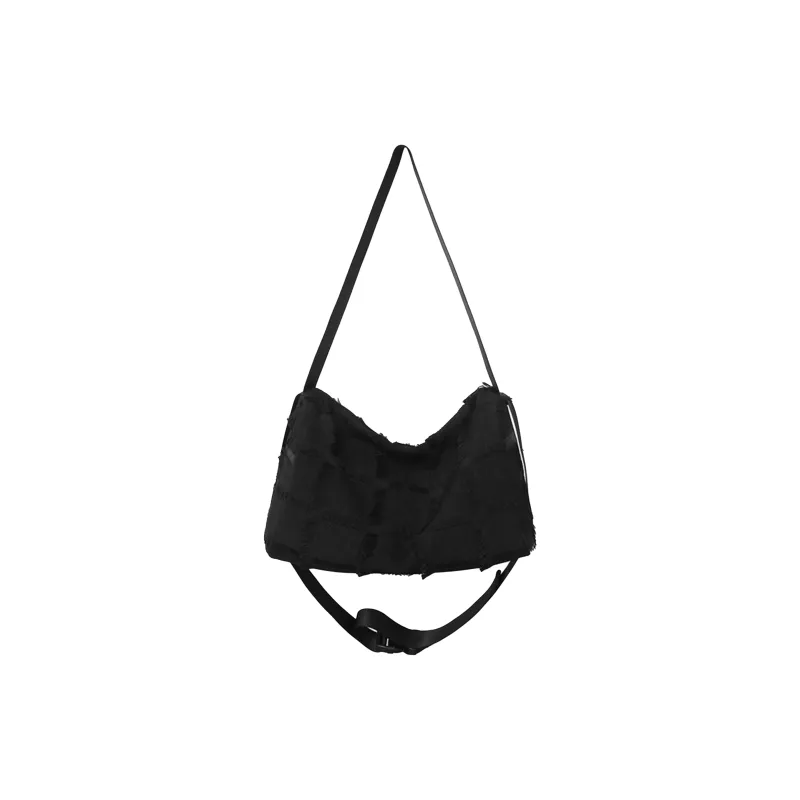 TAKI Canvas Shoulder Bag Unisex Black-0