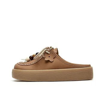DAPHNE Rubber Sole Quiet Closed Toe Slippers Women's