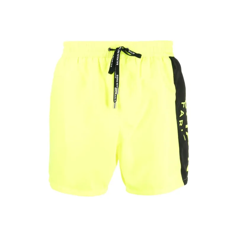 BALMAIN Casual Shorts Men Yellow-0