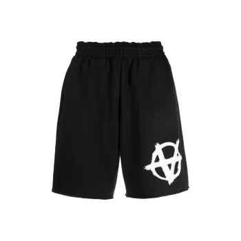 Vetements Logo-print Knee-length Shorts