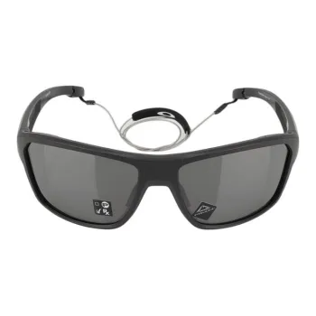 Oakley Plastic Irregular Shape Sunglasses Unisex Black