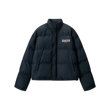 JEFF HAMILTON Puffer Jacket Unisex Navy Blue