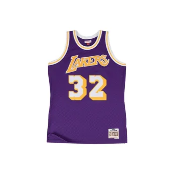 Mitchell Ness Los Angeles Lakers Road 1984 85 Magic Johnson Swingman Jersey
