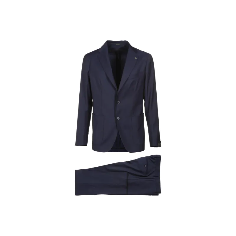 Tagliatore Business Suits Men Clothing Sets Marine Blue-0