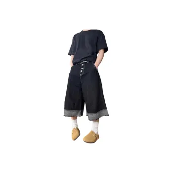 TELENT Denim Shorts Unisex Black