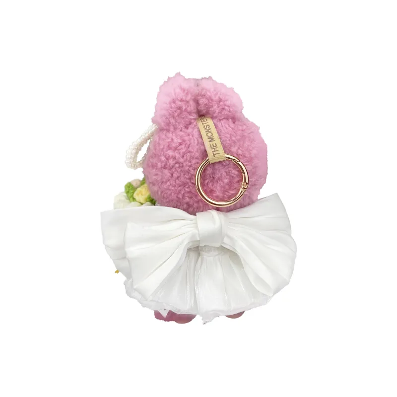 [Modified Doll] POP MART Labubu THE MONSTERS Heartbeat Macaron Collection Pure White Bridal, Cute Hang Tag Box 17cm-7