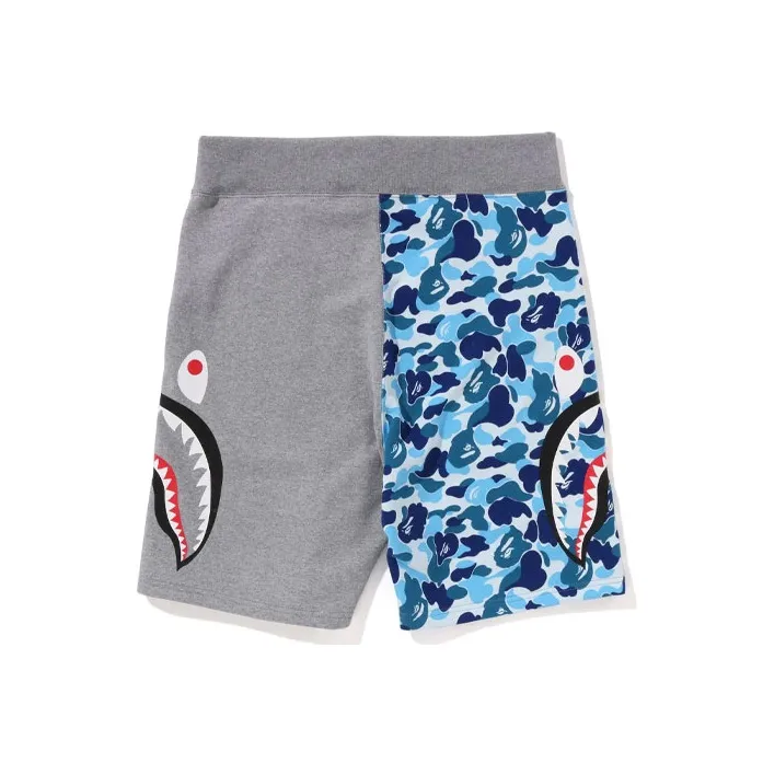 Bape Abc Camo Side Shark Sweat Shorts-0