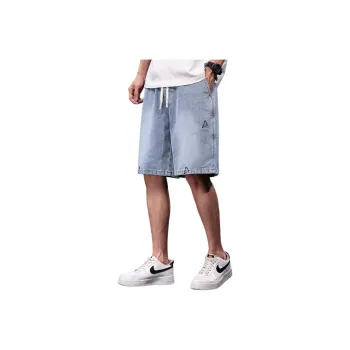 Tonlion Denim Shorts Men's Light Blue