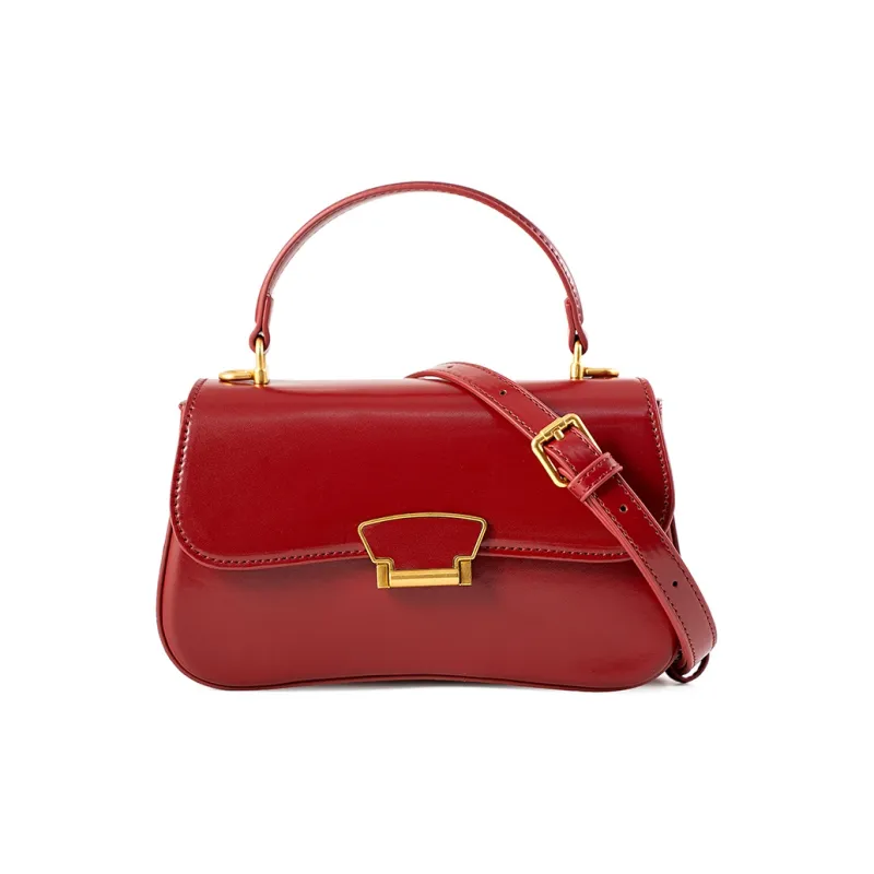 Vigno Synthetic Leather Handbag, One Shoulder, Crossbody Bag Regular Women's Red-55