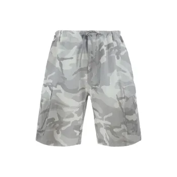 Balenciaga Camouflage Drawstring Cargo Shorts