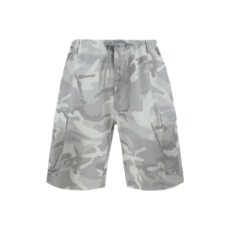 Balenciaga Camouflage Drawstring Cargo Shorts-0