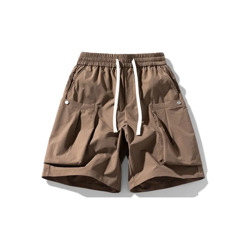 NOTFORMAD Cargo Shorts Unisex Apricot-21