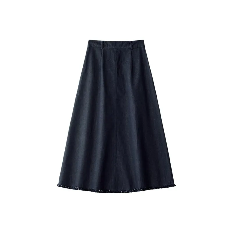 Mm Denim Long Skirts Women's-9