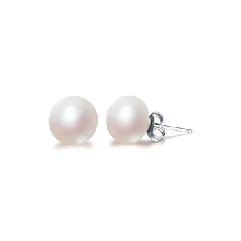 Mokinggran Shell Pearl Stud Earrings Women's