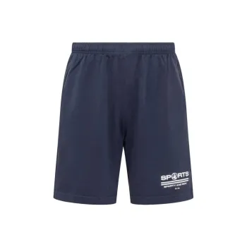 SPORTY & RICH Logo Printed Elasticated Waistband Shorts