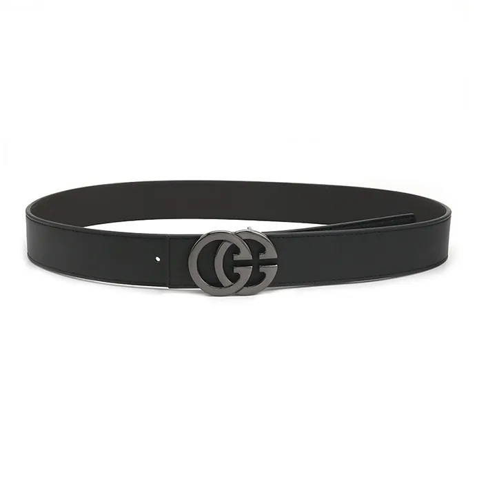 Lanza Cow Split Leather Belts Unisex Width 3.8CM-5