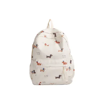 HCXK Nylon Fabric Backpack Unisex Multicolor