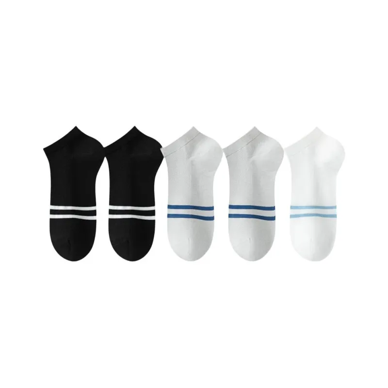 MIIOW No Show Socks Men's 5 Pack-24