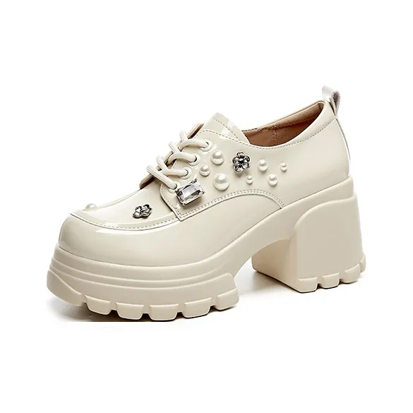 DAPHNE Chunky Heel High Heels Women's-4
