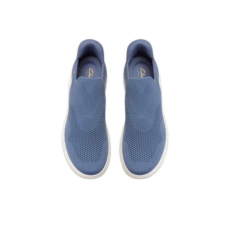 Clarks Nalle Step Breathable Low Top Casual Shoes Women's Blue Gray-3