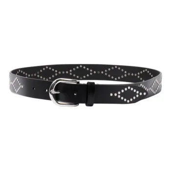 ISABEL MARANT ETOILE Leather Belts Women's Black Width 3CM
