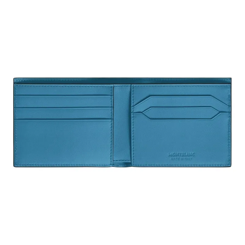 MONTBLANC Meisterstuck Leather Wallet Men's Ink Smoky Blue-3